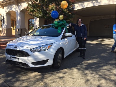 sherri and her new car